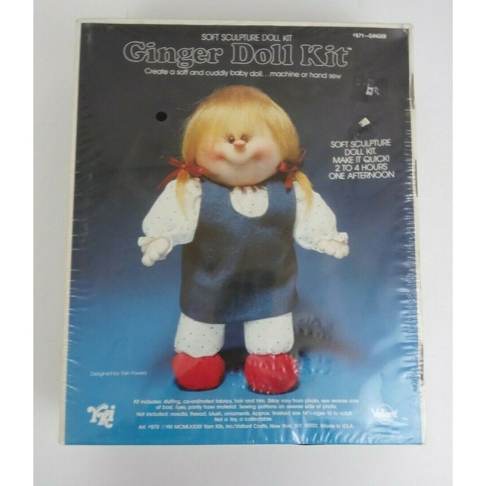 Vintage 1982 Ginger Snap Doll Kit The Gumdrop Gang #871 Ginger Snap Sealed